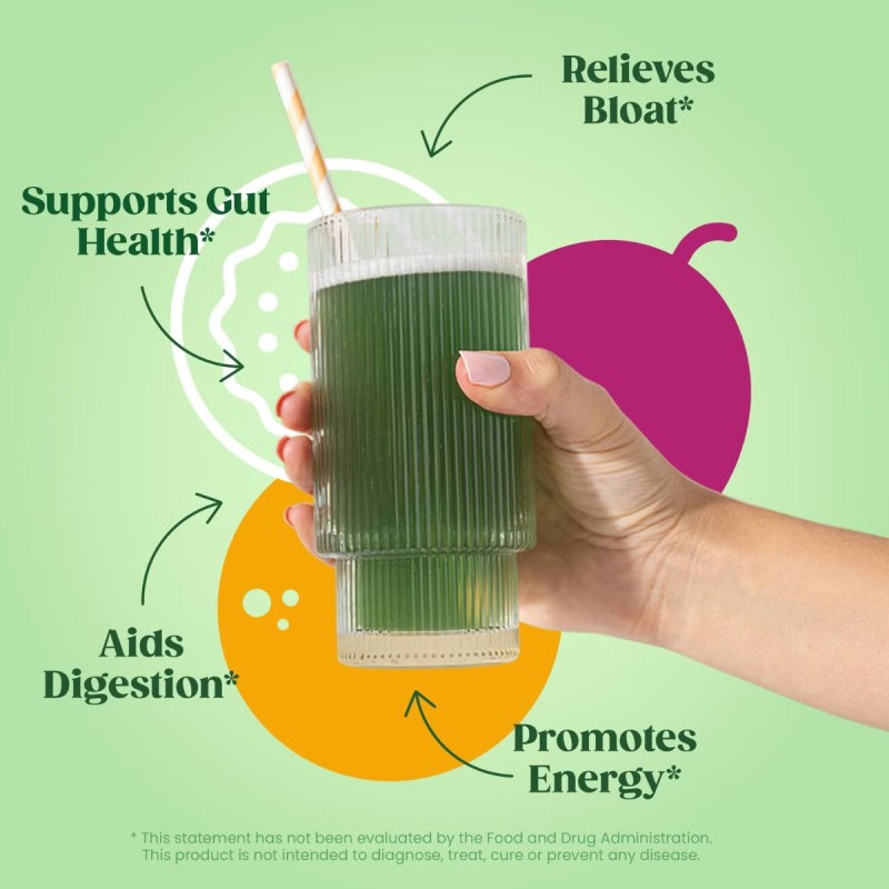Bloom Greens & Superfoods, Amestec De Super-alimente Verzi Cu Aroma De Fructul Pasiunii Si Portocala, 141 G