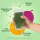Bloom Greens & Superfoods, Amestec De Super-alimente Verzi Cu Aroma De Fructul Pasiunii Si Portocala, 141 G