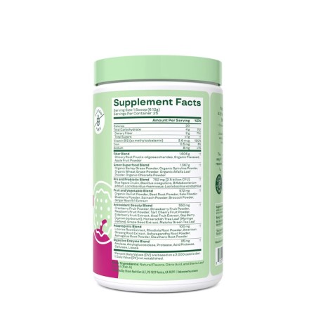 Bloom Greens & Superfoods, Amestec De Super-alimente Verzi Cu Aroma De Fructul Pasiunii Si Portocala, 141 G