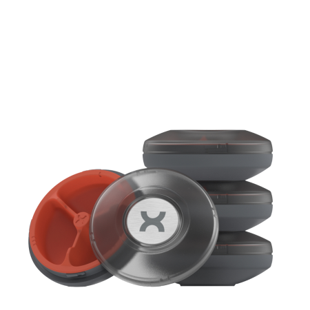 Promixx Core Pill Case Graphite, Cutie Pentru Depozitare Suplimente Magnetica