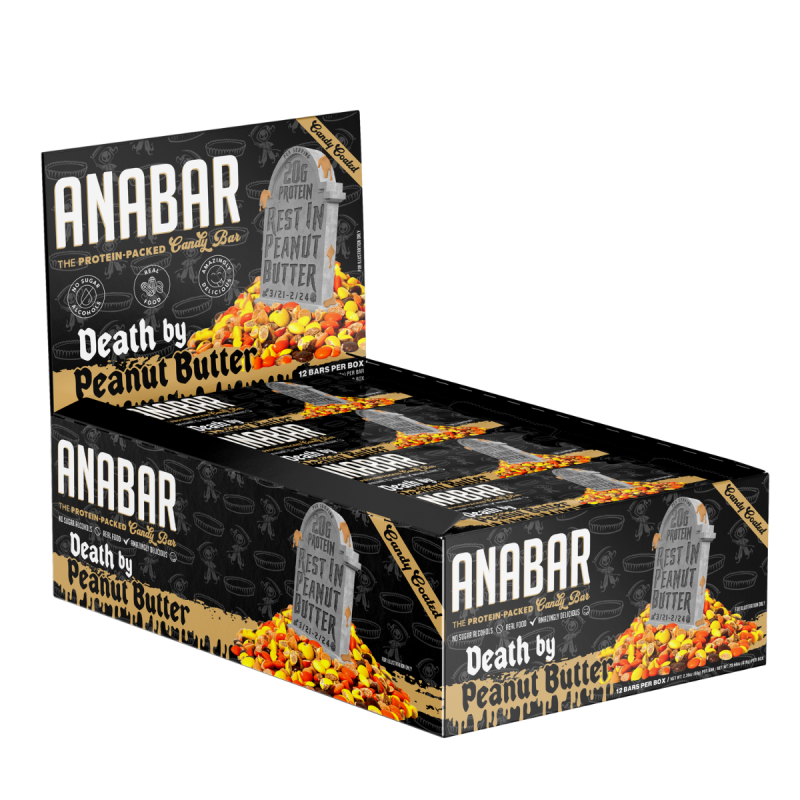 Anabar Protein Candy Bar - Peanut Butter, Baton Proteic Cu Aroma De Bomboane Cu Unt De Arahide , 68 G