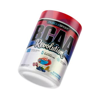 Musclesport Bcaa Revolution Rainbow Italian Ice Flavor, Aminoacizi Cu Aroma De Desert Italian, 450g