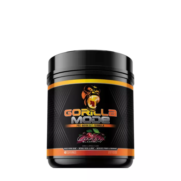 Gorilla Mind Gorilla Mode Pre-workout, Formula De Pre-workout Cu Aroma De Cherry Blackout, 812 G Gorilla Mind Gorilla Mode Pre-workout, Formula De Pre-workout Cu Aroma De Cherry Blackout, 812 G