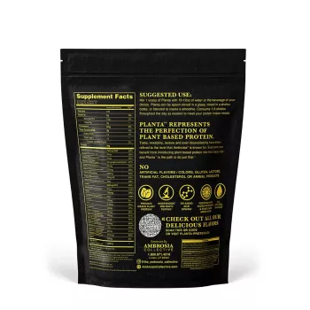 Ambrosia Collective Planta Plant Protein, Proteina Vegana Cu Aroma De Inghetata De Capsuni, 434 G