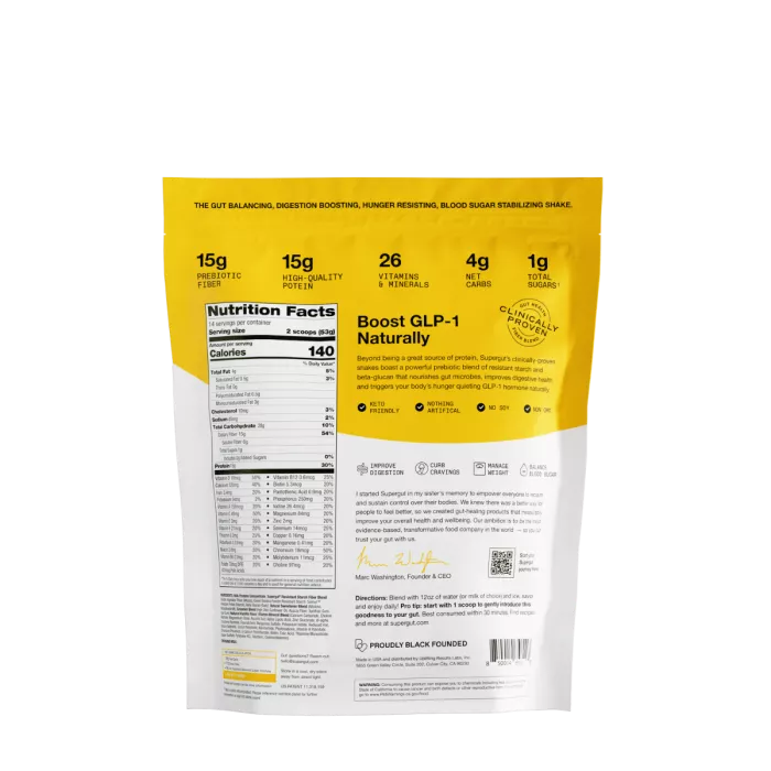Supergut The Gut Healthy Prebiotic Shake Vanilla Flavor, Shake Proteic Cu Prebiotice , Cu Aroma De Vanilie, 742 G Supergut The Gut Healthy Prebiotic Shake Vanilla Flavor, Shake Proteic Cu Prebiotice , Cu Aroma De Vanilie, 742 G