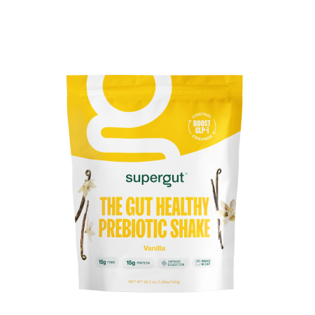 Supergut The Gut Healthy Prebiotic Shake Vanilla Flavor, Shake Proteic Cu Prebiotice , Cu Aroma De Vanilie, 742 G