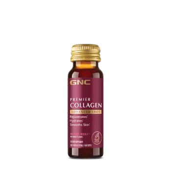 Gnc Premier Collagen Advanced Shot Liquid With Berry Flavor, 50 Ml