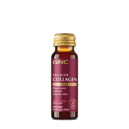 Gnc Premier Collagen Advanced Shot Liquid With Berry Flavor, 50 Ml