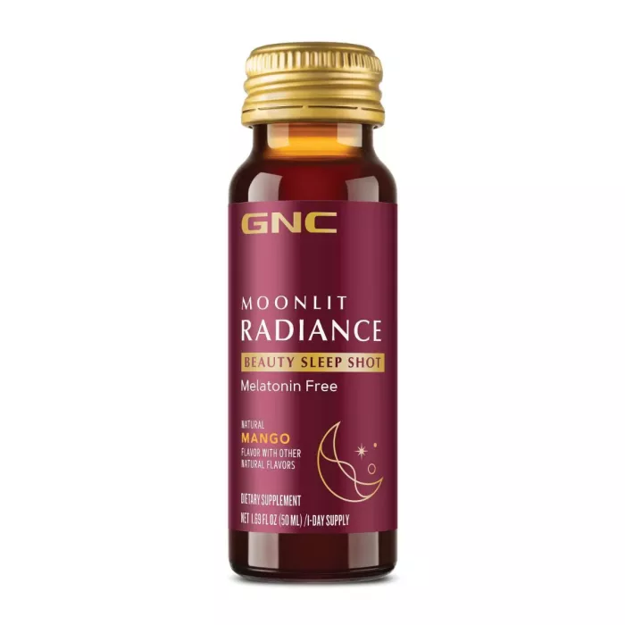 Gnc Moonlit Radiance Beauty Sleep Shot With Mango Flavor, Shot Pentru Frumusete Si Somn Cu Aroma De Mango, 50 Ml