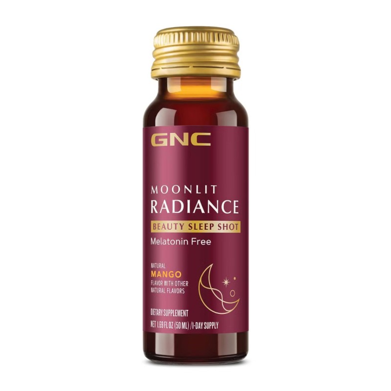 Gnc Moonlit Radiance Beauty Sleep Shot With Mango Flavor, Shot Pentru Frumusete Si Somn Cu Aroma De Mango, 50 Ml