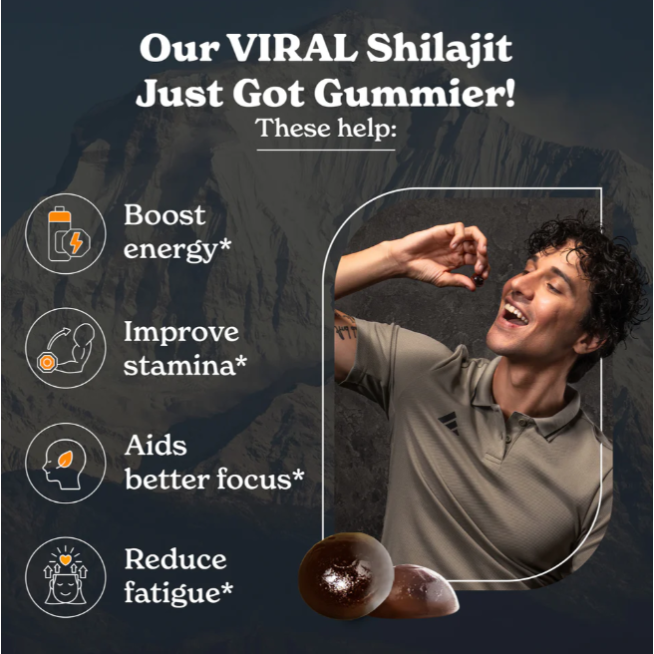 Better Alt Pure Himalayan Shilajit Gummies, Jeleuri De Shilajit Din Himalaya, 60 Jeleuri