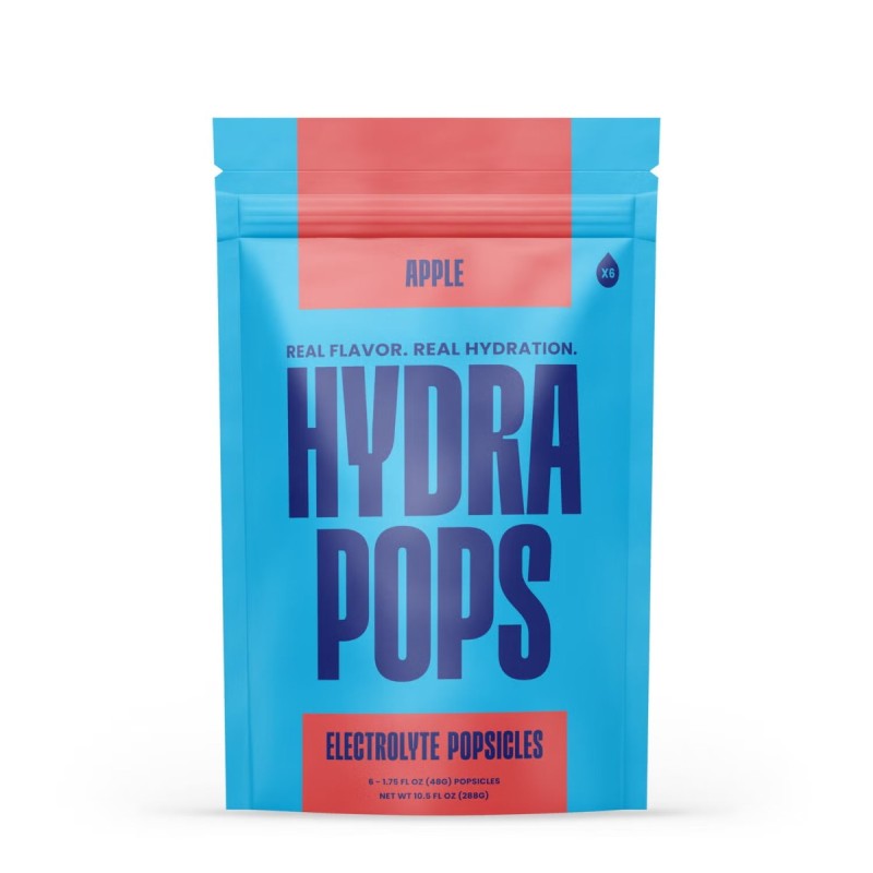 Hydra Pops Electrolyte Popsicles, Electroliti Fara Zahar Cu Aroma De Mere, 288 G