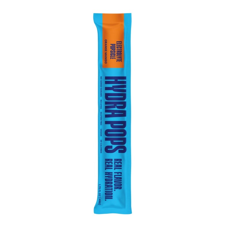 Hydra Pops Electrolyte Popsicles, Electroliti Zero Zahar Cu Gust De Portocale Si Mango, 288 G