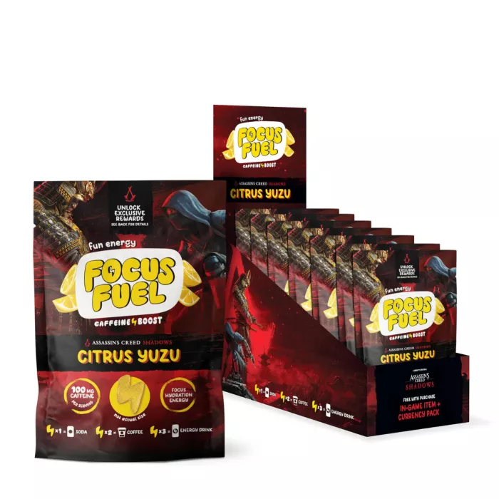 Focusfuel Caffeine Boost Gummies, Jeleuri Cu Cafeina Pentru Energie, Focus Si Concentrare, 18 G
