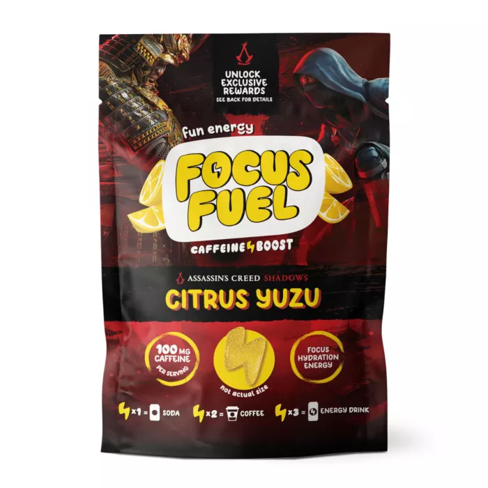 Focusfuel Caffeine Boost Gummies, Jeleuri Cu Cafeina Pentru Energie, Focus Si Concentrare, 18 G