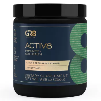 Gr8 Lifestyle Activ8 Immunity + Gut Health, Formula Complexa Pentru Digestie, Imunitate Si Vitalitate, 266 G