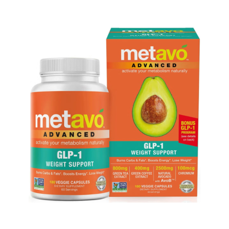 Metavo Advanced Glp-1 Weight Support, Formula Avansata Pentru Managementul Greutatii Cu Avob, 180 Cps