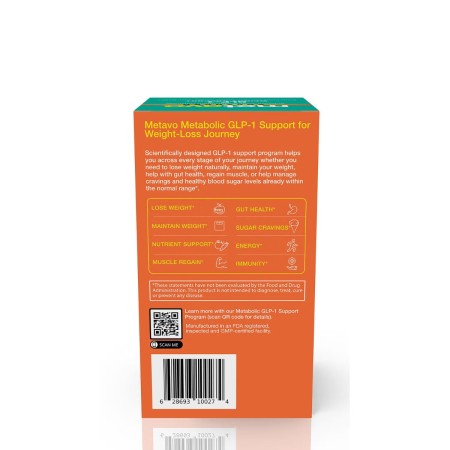 Metavo Advanced Glp-1 Weight Support, Formula Avansata Pentru Managementul Greutatii Cu Avob, 180 Cps