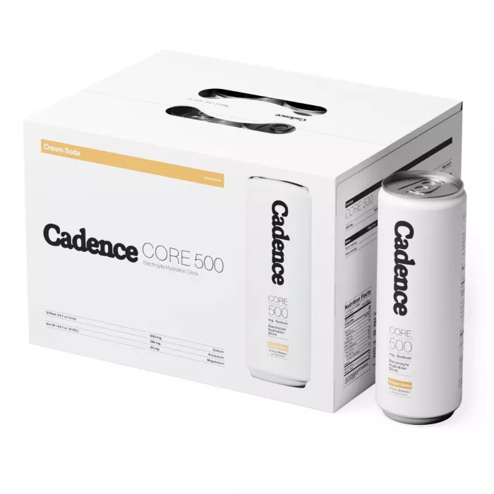Cadence Core Electrolyte Hydration, Bautura Hidratanta Cu Aroma De Cream Soda, 355 Ml