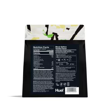 Huel Black Edition, High-protein Meal Powder, Masa Completa Cu Proteine Vegetale, Cu Aroma De Vanilie, 900 G