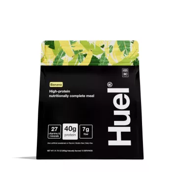 Huel Black Edition, High-protein Meal Powder, Masa Completa Bogata In Proteine 100% Vegana, Cu Aroma Naturala De Banane, 900g