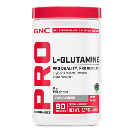 Gnc Pro Performance L-glutamine 5000 Mg, L-glutamina Pudra Fara Aroma, 450 G