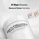 Codeage Hydrolyzed Multi Collagen Peptides Raw Greens With 21 Fruits & Veggies, Peptide De Colagen Hidrolizat Si 21 Superalimente Organice, 180 Cps