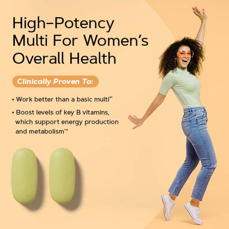 Gnc Women's Ultra Mega Energy & Metabolism, Complex De Multivitamine Pentru Femei, 180 Tb