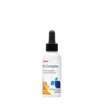 B-complex, complex de vitamine B lichid cu aroma naturala de portocale (60 Ml), GNC Live Well