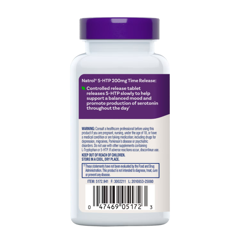 Natrol 5-htp 200 Mg Mood & Stress, 30 Tb