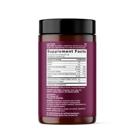 Gnc Premier Collagen Powder, Formula Premium De Peptide De Colagen Hidrolizat Fara Aroma, 282.8 G
