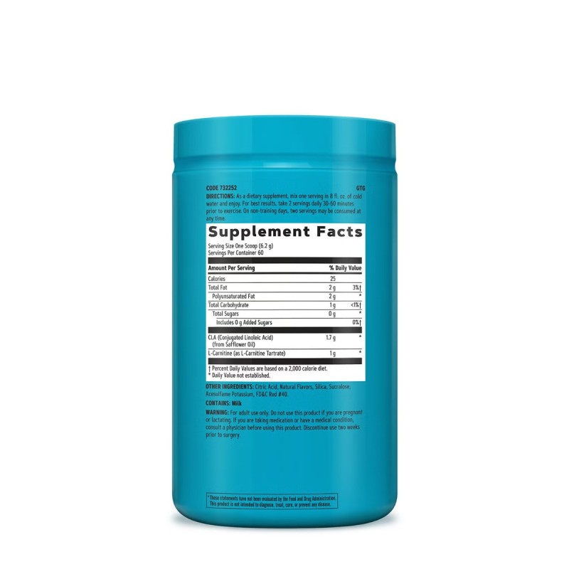 Total Lean Cla + Carnitine, Acidul Linoleic Conjugat Si Carnitina, Cu Aroma De Serbet De Fructe De Padure, 372 G