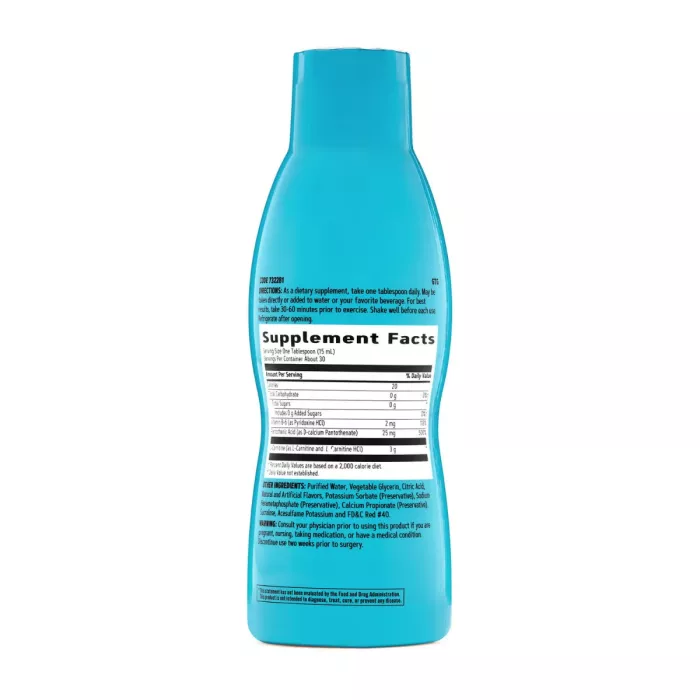 Gnc Total Lean Triple Strength L-carnitine Liquid, L-carnitina Lichida, Cu Aroma De Punch De Fructe, 473 Ml