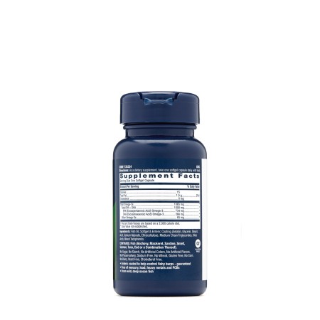 Gnc Triple Strength Fish Oil, Ulei De Peste, 1000 Mg Omega-3 Epa Si Dha, 30 Cps