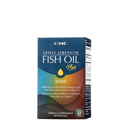 Triple strength ulei de peste cu suport pentru articulatii (60 cps), GNC Live Well