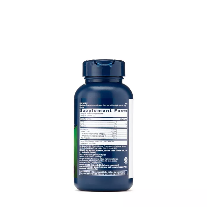 Gnc Triple Strength Fish Oil, Ulei De Peste Mini Capsule, 60 Cps Gnc Triple Strength Fish Oil, Ulei De Peste Mini Capsule, 60 Cps