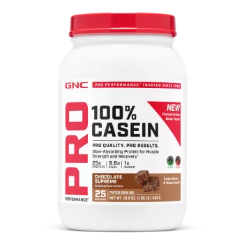 Gnc Pro Performance 100% Casein, Cazeina, Cu Aroma De Ciocolata, Testata Antidoping, 980g