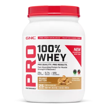 Gnc Pro Performance 100% Proteina Din Zer Cu Aroma De Unt De Arahide, 805 G