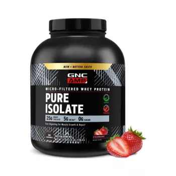 Gnc Amp Pure Isolate, Proteina Izolata Din Zer, Cu Aroma De Capsuni, 1728.4 G