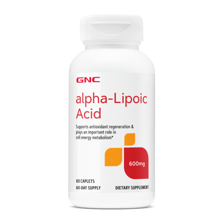 Gnc Alpha-lipoic Acid 600 Mg, Ala Acid Alfa Lipoic, 60 Tb