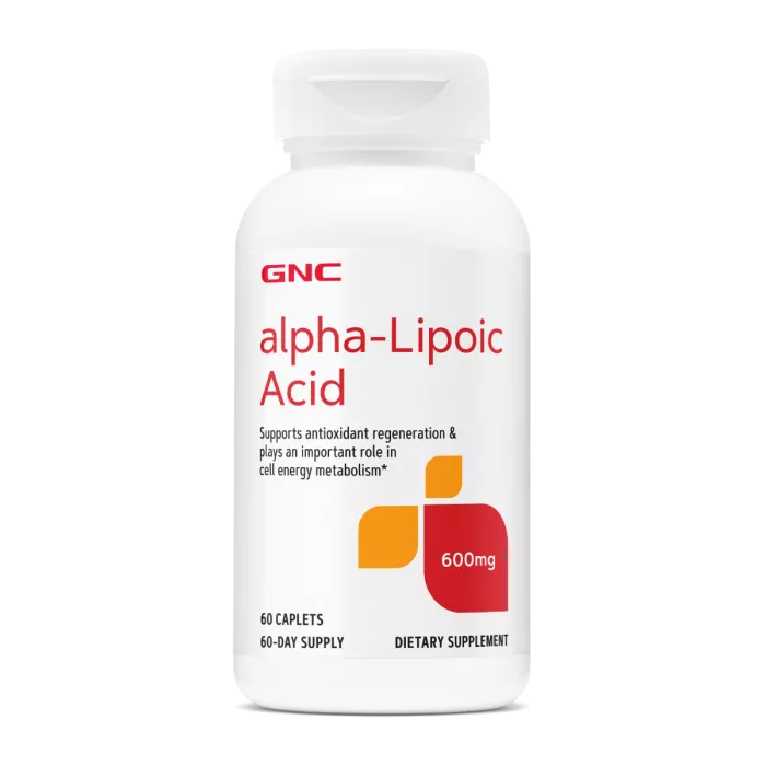 Gnc Alpha-lipoic Acid 600 Mg, Ala Acid Alfa Lipoic, 60 Tb