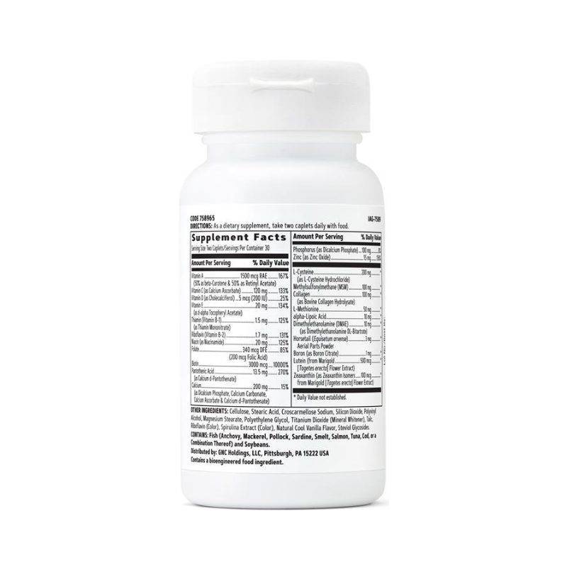 Gnc Women's Hair, Skin & Nails Formula, Formula Pentru Par, Piele Si Unghii, 60 Tb