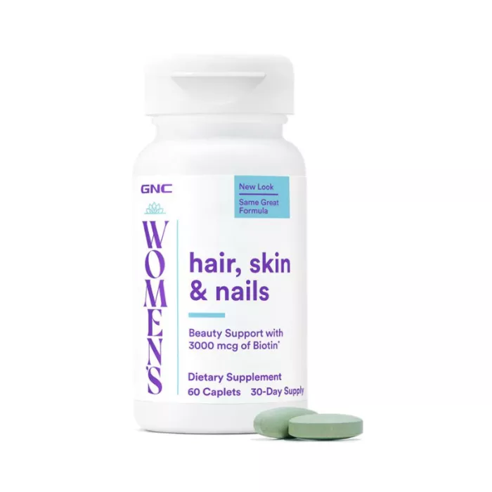 Gnc Women's Hair, Skin & Nails Formula, Formula Pentru Par, Piele Si Unghii, 60 Tb