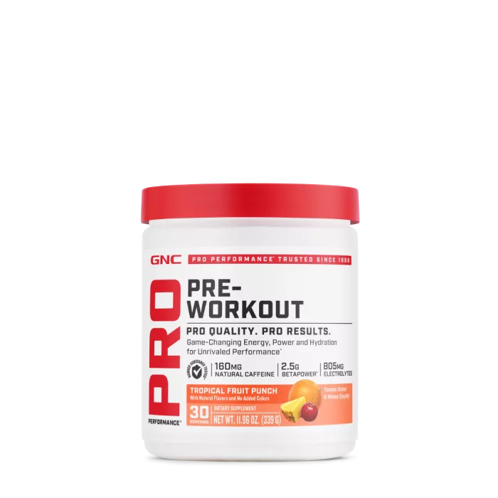 Gnc Pro Performance Pre-workout - Tropical Fruit Punch Flavor, Pre-workout, Cu Aroma De Punch De Fructe Tropicale, 339g Gnc Pro Performance Pre-workout - Tropical Fruit Punch Flavor, Pre-workout, Cu Aroma De Punch De Fructe Tropicale, 339g
