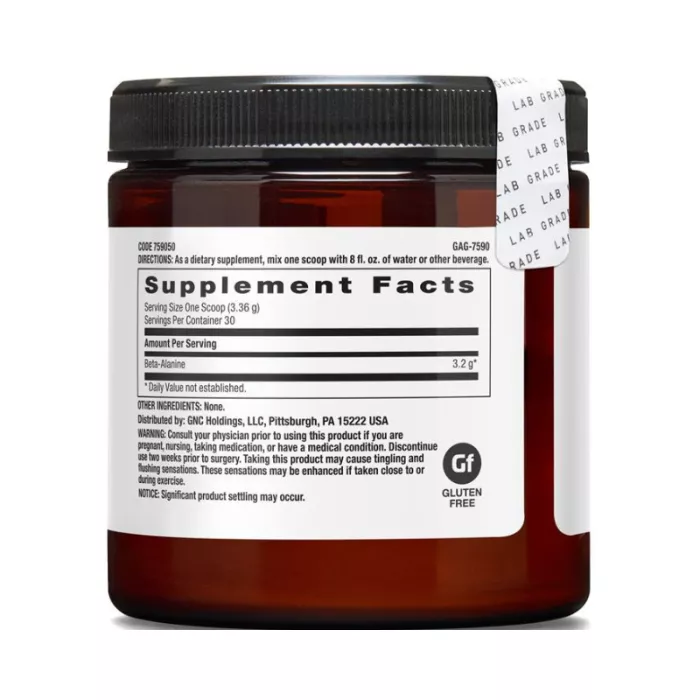 Gnc Beyond Raw Chemistry Labs Beta-alanine, Beta-alanina, 100.8 G