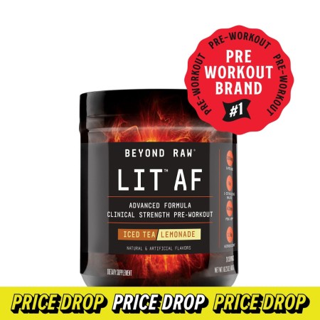 Gnc Beyond Raw Lit Af Cu Aroma De Ceai De Lamaie, 460 G