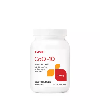 Gnc Coq-10 Naturala 50 Mg, Coenzima Coq-10, 120 Cps