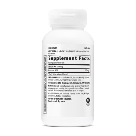 Gnc, Coq-10 200 Mg, Coenzima Q-10 Naturala 200 Mg, 60  Capsule Gelatinoase