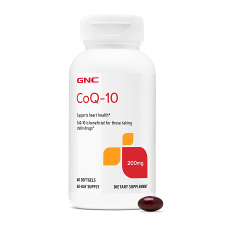 Gnc, Coq-10 200 Mg, Coenzima Q-10 Naturala 200 Mg, 60  Capsule Gelatinoase