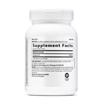 Gnc, Coq-10 400 Mg, Coenzima Q-10 Naturala 400 Mg, 60 Capsule Gelatinoase